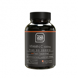 Pharmalead Black Range Vitamin C 1000mg Plus D3 2000iu 120 vegan ταμπλέτες