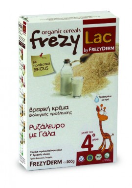 Frezyderm Frezylac Βιολογική Βρεφική Κρέμα Ρυζάλευρο με Γάλα 200gr