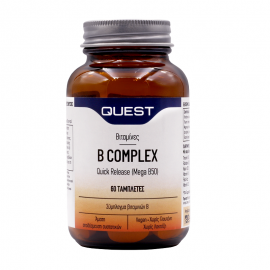 Quest B Complex Quick Release (Mega B-50), Σύμπλεγμα Βιταμινών B 60tabs