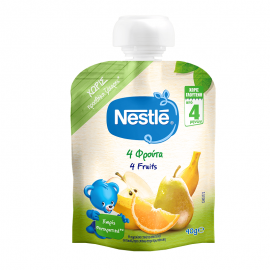 Nestle Φρουτοπουρές 4 Φρούτα 4m+ 90gr