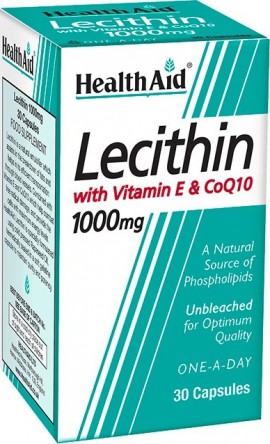 Lecithin 1000mg + Natural Vitamin E 45iu + CoQ 10 10mg capsules 30s