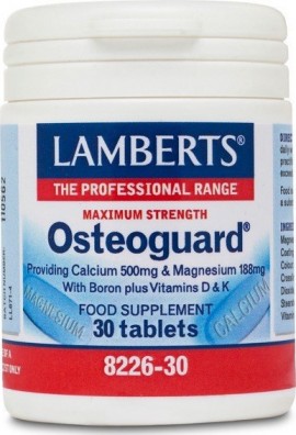 Lamberts Maximum Strength Osteoguard wih Boron plus Vitamins D & K 30 ταμπλέτες