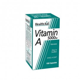 Health Aid Vitamin A 5000iu Συμπλήρωμα Διατροφής για την Όραση 100 κάψουλες