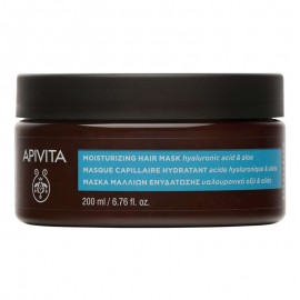 Apivita Moisturizing Hair Mask Μάσκα Μαλλιών Ενυδάτωσης Mε Υαλουρονικό Οξύ & Αλόη 200ml
