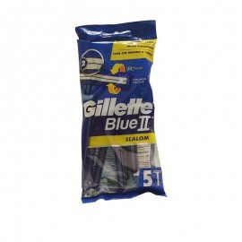 Gillette Blue II Slalom Ξυραφάκια Mε Κινούμενες Κεφαλές 5τμχ