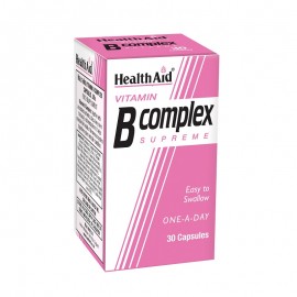 Health Aid Vitamin B Complex Supreme Συμπλήρωμα Διατροφής με Σύμπλεγμα Βιταμινών B 30 κάψουλες