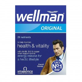 Vitabiotics Wellman Original Πολυβιταμινούχο Σκεύασμα Εμπλουτισμένο με συνένζυμο Q10, 30tabs