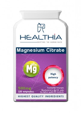 HEALTHIA Magnesium Citrate 500mg 120caps