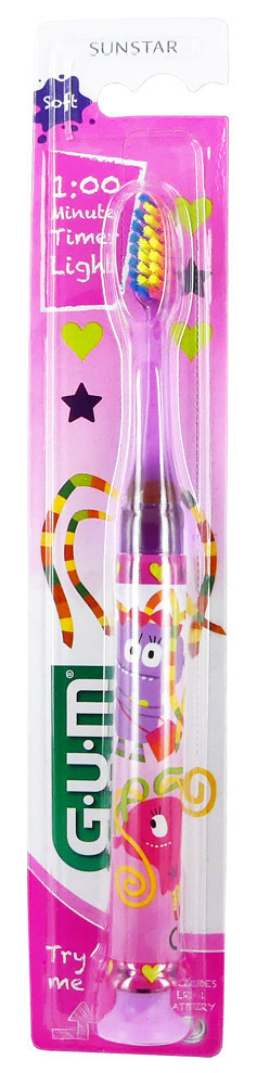 Gum Light-Up Παιδική Οδοντόβουρτσα Monster Μαλακή με φωτεινή ένδειξη, 1 τεμάχιο (903)