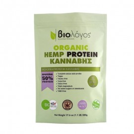 Βιολόγος Organic Hemp Protein 50% Βιολογική Πρωτεΐνη Κάνναβης 500g