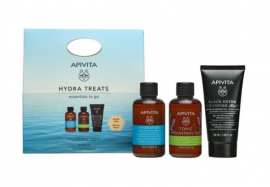 Apivita Hydra Trip Essentials To Go (Gel Καθαρισμου, Σαμπουαν, Αφρολουτρο Mini Sizes) 3τμχ