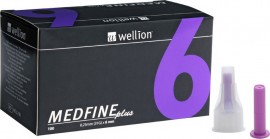 Wellion Βελόνες Πένας Ινσουλίνης Medfine plus 6mm (31G) - 100τεμ