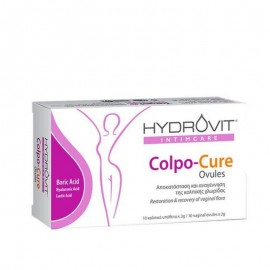 Hydrovit Colpo-Cure Κολπικά Υπόθετα για Αποκατάσταση & Αναγέννηση της Κολπικής Χλωρίδας 10x2g