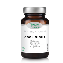 Power Of Nature Platinum Range Cool Night Συμπλήρωμα Διατροφής για Ήρεμο Ύπνο 30 κάψουλες