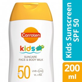 Carroten Kids Suncare Face & Body Milk SPF50 Παιδικό Αντηλιακό Γαλάκτωμα Προσώπου & Σώματος 200ml