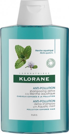 Klorane Anti-Pollution Shampooing Detox Σαμπουάν Αποτοξίνωσης με Υδάτινη Μέντα 200ml