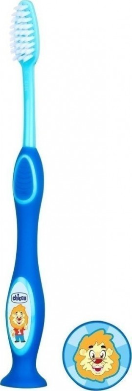 Chicco Παιδική Οδοντόβουρτσα 3-6 ετών, Μπλε Χρώμα, 1 τεμάχιο