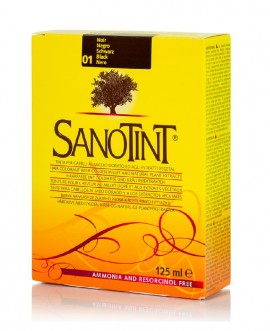 Sanotint Βαφή Μαλλιών Classic Βαφή Μαλλιών N01 Mαύρο 125ml
