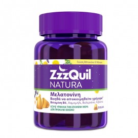 ZzzQuil Natura Μελατονίνη, Συμπλήρωμα Διατροφής με Γεύση Μάνγκο Μπανάνα 30 ζελεδακια