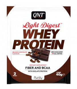 QNT Light Digest Whey Protein Belgian Chocolate 40gr