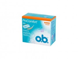 O.B. ProComfort Curved Grooves Super Tampons Ταμπόν Μεγάλης Ροής, 8τμχ