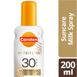 Carroten Protect & Tan Suncare Milk Spray SPF30 Αντηλιακό Γαλάκτωμα Σπρέι Σώματος 200ml
