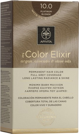 Apivita My Color Elixir No10 Κατάξανθο Κρέμα Βαφή Σε Σωληνάριο 50ml & Ενεργοποιητής Χρώματος 75ml