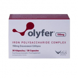 Virtus Pharma Olyfer Iron Polysaccharide Complex 150mg Σίδηρος 30 κάψουλες
