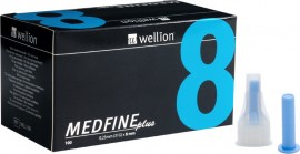 Wellion Βελόνες Πένας Ινσουλίνης Medfine plus 8 mm (31G) - 100τεμ