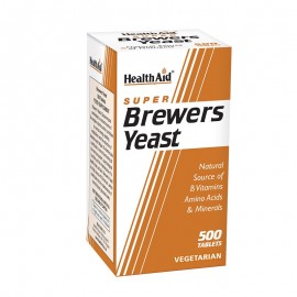 Health Aid Super Brewers Yeast Συμπλήρωμα Διατροφής με Μαγιά Μπύρας 500 ταμπλέτες