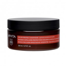 Apivita Hair Mask Μάσκα Μαλλιών Προστασίας Χρώματος με Πρωτεΐνες Κινόα & Μέλι 200ml