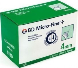 Micro-Fine 4mm x 0,23mm (32G) 100 Τμχ