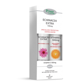 Power Of Nature Echinacea Extra 24 αναβράζοντα δισκία & Vitamin C 500mg 20 αναβράζοντα δισκία