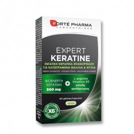 Forte Pharma Expert Keratine Συμπλήρωμα Διατροφής για Εύθραυστα, Ταλαιπωρημένα & Θαμπά Μαλλιά 40 κάψουλες