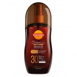 Carroten Omega Suncare Tan & Protect Oil, Αντηλιακό Λάδι Σώματος σε Μορφή Spray SPF30+, 125ml