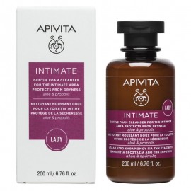 Apivita Intimate  Lady - Απαλό υγρό καθαρισμού για την ευαίσθητη περιοχή για προστασία από την ξηρότητα με αλόη & πρόπολη 200ml
