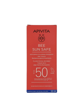 Apivita Bee Sun Safe Spf50 Λεπτορρευστη Κρεμα Προσωπου Dry Touch 50ml