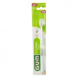 Gum Ανταλακτικά Οδοντόβουρτσας Activital Sonic Λευκά 2Τμχ (4110)