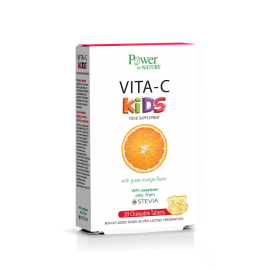 Power Of Nature Vita C Kids Βιταμίνη C για Παιδιά με Γεύση Πορτοκάλι 30 μασώμενες ταμπλέτες