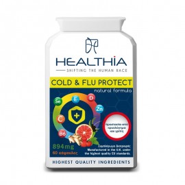 Healthia Cold & Flu Protect 894mg 60 κάψουλες