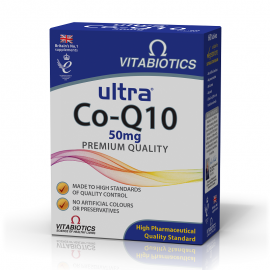 Vitabiotics Ultra Co-Q10 50mg Premium Quality Συνένζυμο Q10, 60tabs