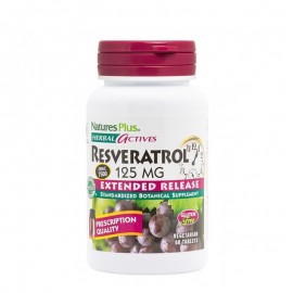 Natures Plus Herbal Actives Resveratrol Extended Release 60 ταμπλέτες
