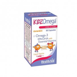 Health Aid KidzOmega One A Day Chewable Omega 3 Ιχθυέλαιο Κατάλληλο για Παιδιά με Γεύση Πορτοκάλι 60 μασώμενες ταμπλέτες