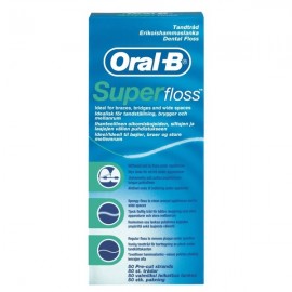 Oral-B Super Floss Οδοντικό Νήμα με Γεύση Μέντα 50m
