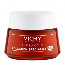Vichy Liftactiv Collagen Specialist Κρέμα Προσώπου Νυκτός για Αντιγήρανση, Σύσφιξη & Ανάπλαση 50ml