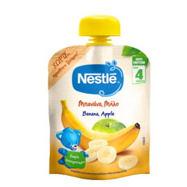 Nestle Φρουτοπουρές Μπανάνα & Μήλο 4m+ 90γρ