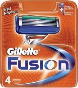 Gillette Fusion Ανταλλακτικά Ξυριστικής Μηχανής 4 τμχ