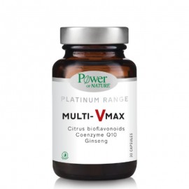 Power Of Nature Platinum Range Multi-V Max Ενισχυμένη Πολυβιταμίνη για Παραγωγή Ενέργειας 30 κάψουλες