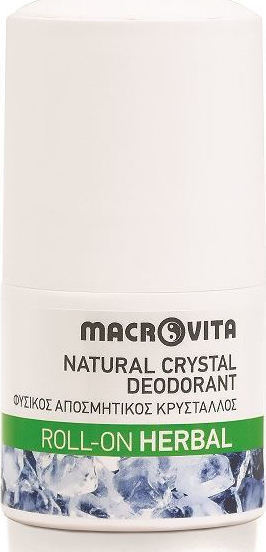Macrovita Φυσικός αποσμητικός κρύσταλλος roll-on Herbal – 50ml