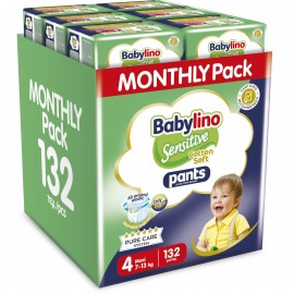 Babylino Πάνες Βρακάκι Babylino Pants Monthly Pack Unisex Maxi No.4 (7-13kg) (132τεμ)